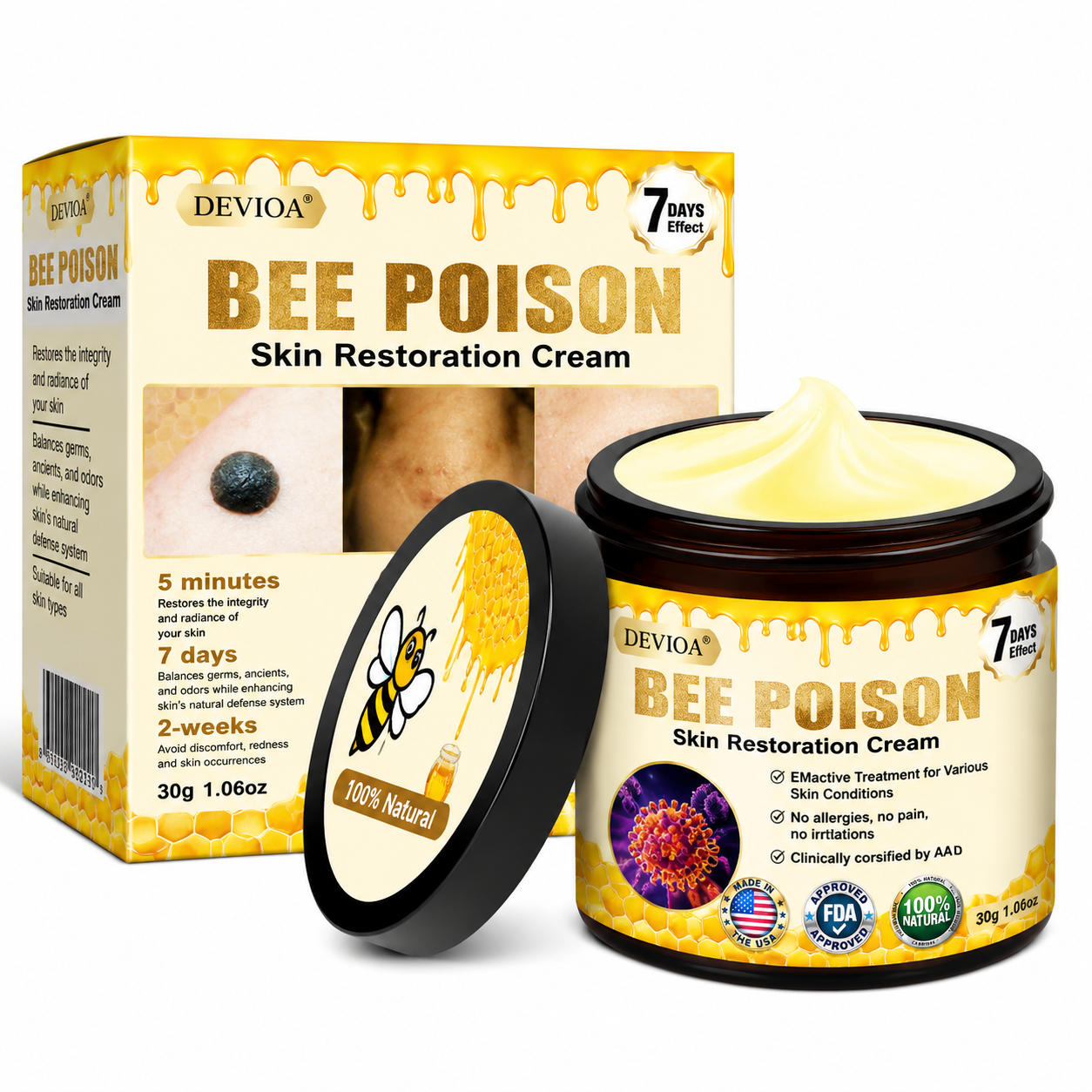 DEVIOA® Bee Poison Skin Restoration Cream 👨⚕️🥇👩⚕️